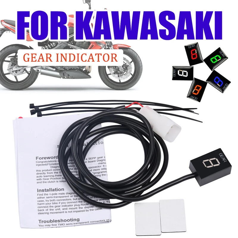 YL Gear Indicator For Kawasaki Z750 Z1000 Z 750 Z 1000 ZX6R ZX-6R ER6N ER-6N ER6F ER-6F Versys 650 M