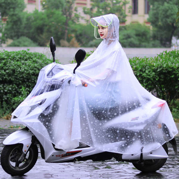 ชุดกันฝน komine ชุดกันฝน motowolf เสื้อกันฝนไฟฟ้าชายแบตเตอรี่รถหญิงเดี่ยวขี่เพิ่มความยาวทั้งตัวป้องก