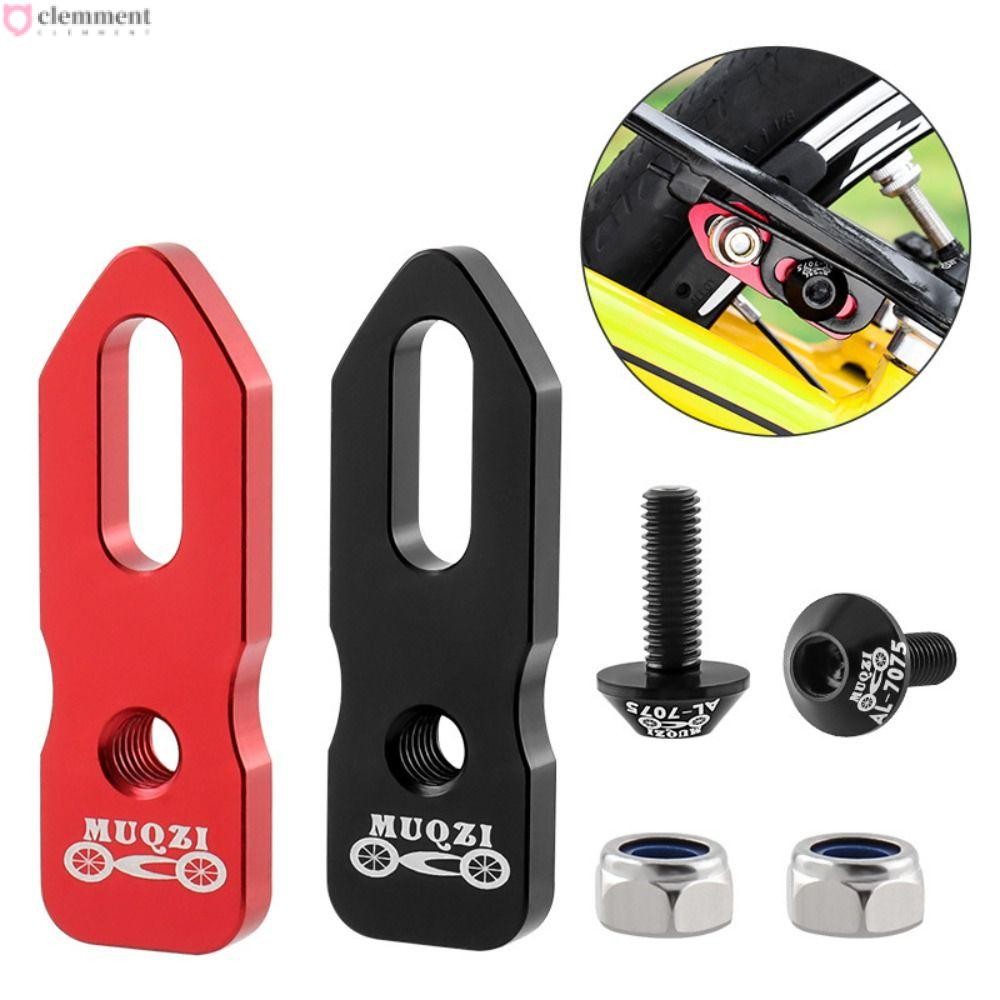 CLEMMENT ชุดล้อจักรยาน V-brake น้ำหนักเบา สีดำและแดง พร้อมเบรคคลิปเปอร์ และอะแดปเตอร์สำหรับขนาดวงล้อ 406 ถึง 451 มิลลิเมตร