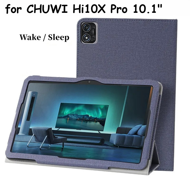 สําหรับ CHUWI Hi10X Pro 10.1 นิ้ว Hi10 XPro 10.1 "หนังเทียมพร้อม Stand up function Cove case