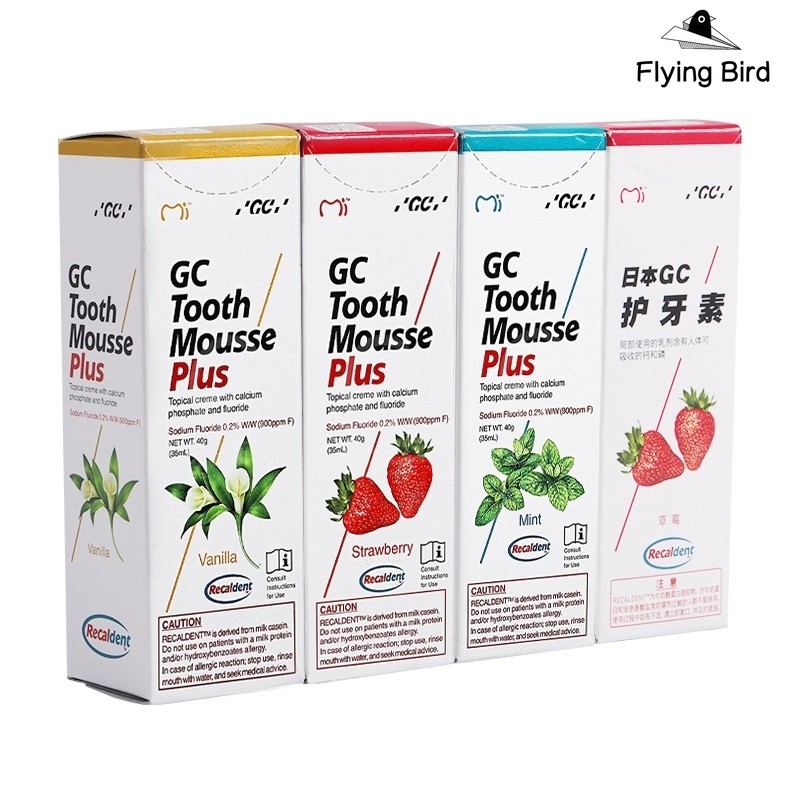 Gc Tooth Mousse Topical creme And Tooth Mousse Plus จากญี่ปุ่น Mint Strawberry รสวานิลลา