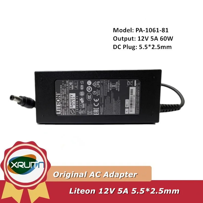 60W 12V 5A AC Adapter Charger สําหรับ Synology DS218+ DS218J play/DC216J+ 218+ DS220J+ DS224+ DS213 