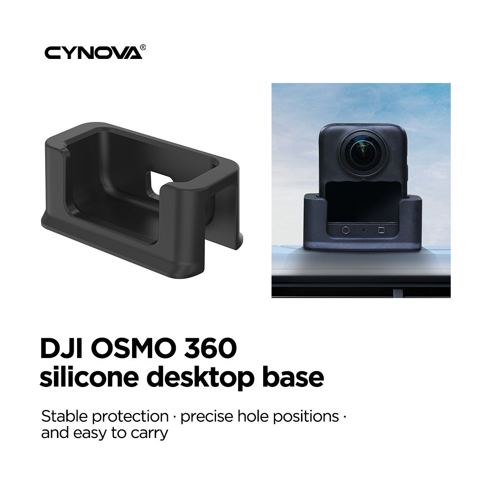 สําหรับ DJI OSMO 360 ฐานซิลิโคนกันกระแทกเดสก์ท็อปรถฐานคงที่ DJI 360 อุปกรณ์เสริมสําหรับกล้องซิลิโคน