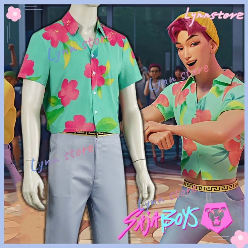 ชุดคอสเพลย์ KPOP DEMON HUNTERS แบบ ABBY สีเขียว สำหรับ SAJA BOYS และการเล่นบทบาท KPOP