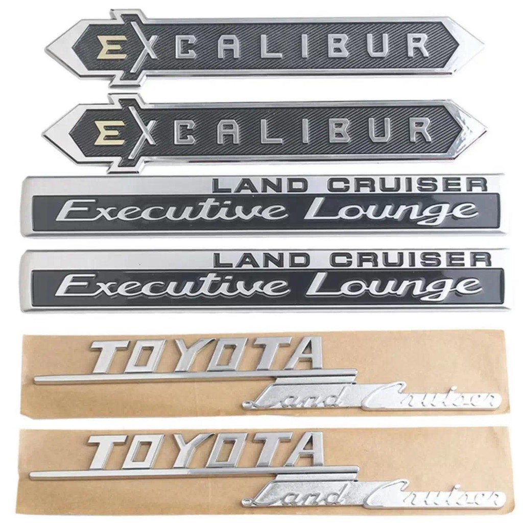 เหมาะสําหรับ Toyota Land Cruiser ป้ายด้านข้าง v6 V8 Prado/ครอบงํา VXL TXL tailgate badge modificatio