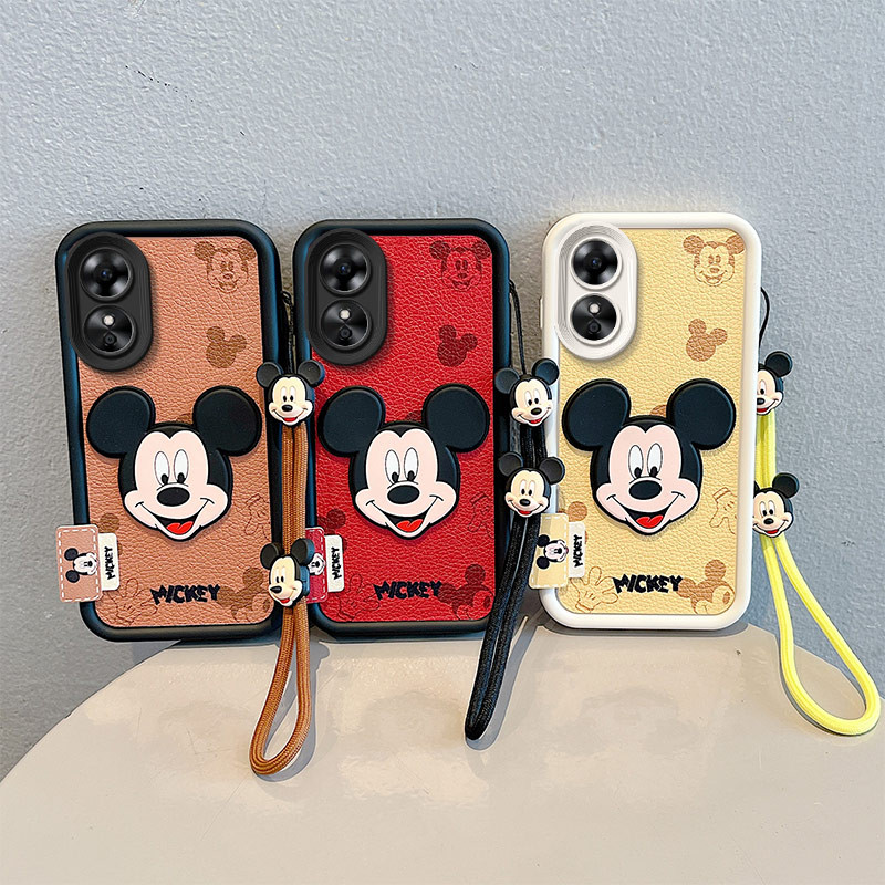 เคส oppo a17k เคส oppo a17 เคสโทรศัพท์หนังการ์ตูนสําหรับ