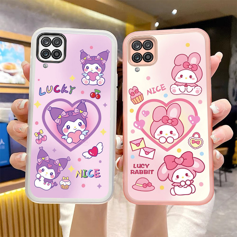 เคส Samsung a12 เคสโทรศัพท์ samsung m12 พร้อมฟิล์มกันรอยเลนส์
