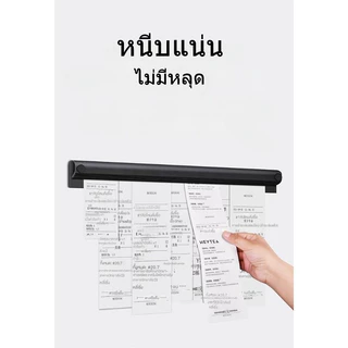 ที่หนีบออเดอร์ รางออเดอร์ สีดำ แบบลูกแก้วเลื่อนได้ เลื่อนง่าย ที่เสียบกระดาษร้านอาหาร แผ่น 30/50/70/90CM พร้อมส่งจากไทย