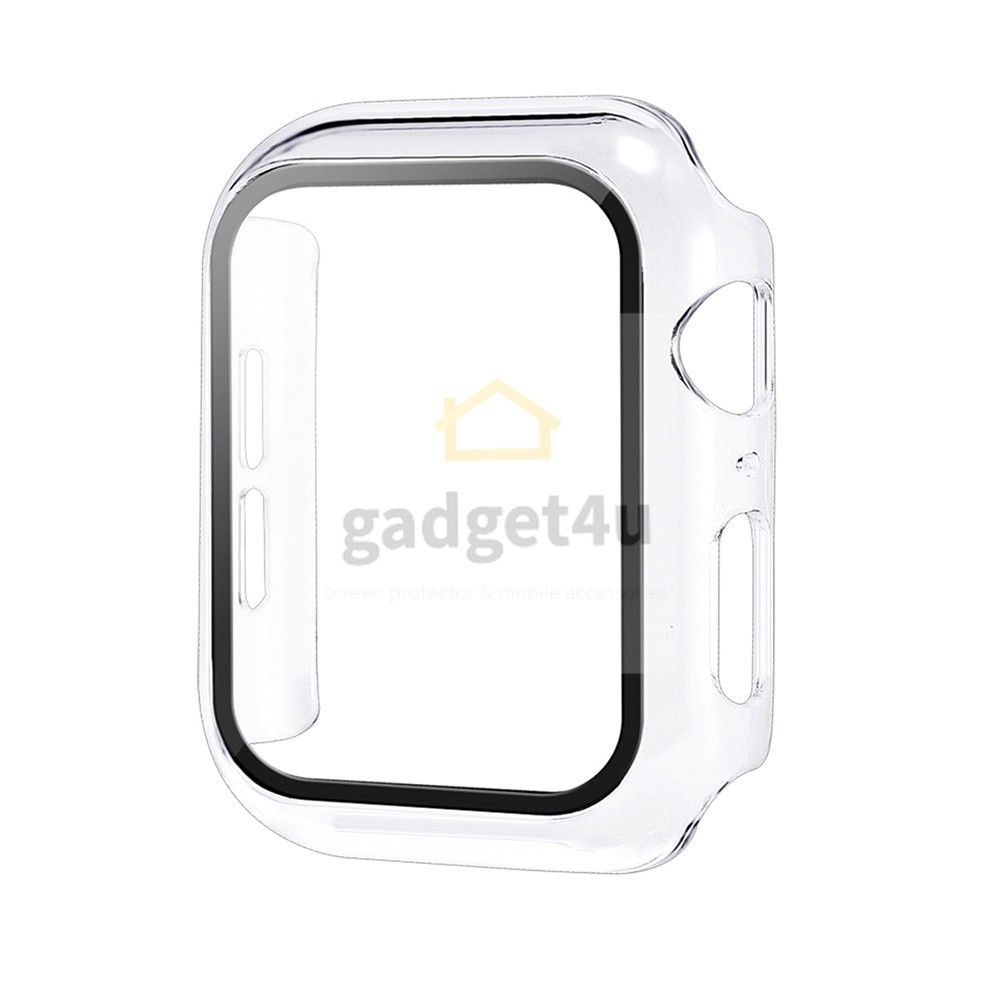 เคส+ฟิล์มกระจกในตัว ใช้สำหรับ Apple Watch 44mm / 40mm / 42mm / 38mm