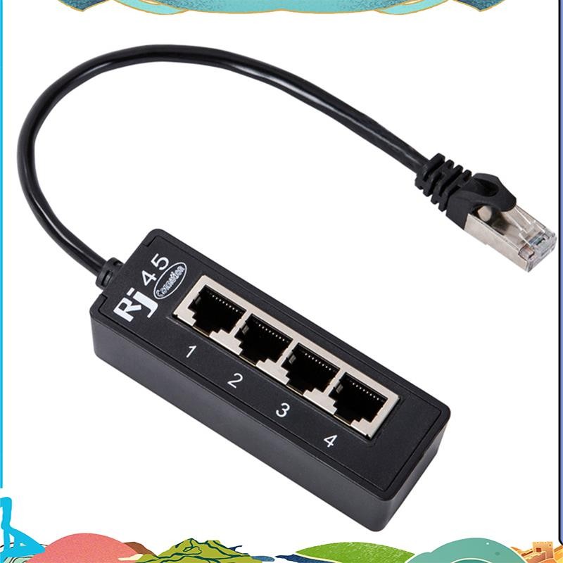 1 ชิ้น RJ45 LAN Connector 4 ใน 1 RJ45 LAN Connector สาย 1 ชาย 4 พอร์ต LAN สําหรับเครือข่าย Extension