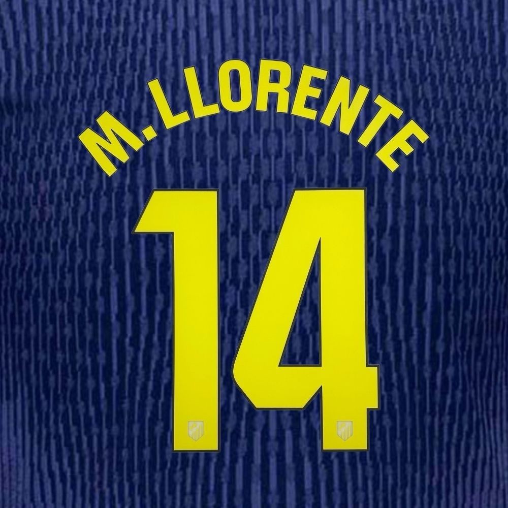 อย่างเป็นทางการ M.LLORENTE 14 La Liga 2025-26 Atletico Madrid Away PRINT