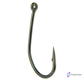 Maruse Hooks ขนาด 100 ชิ้น ในกล่อง ทำจากเหล็กคาร์บอนสูงสีดำ สำหรับใช้อุปกรณ์ตกปลาระดับมืออาชีพ