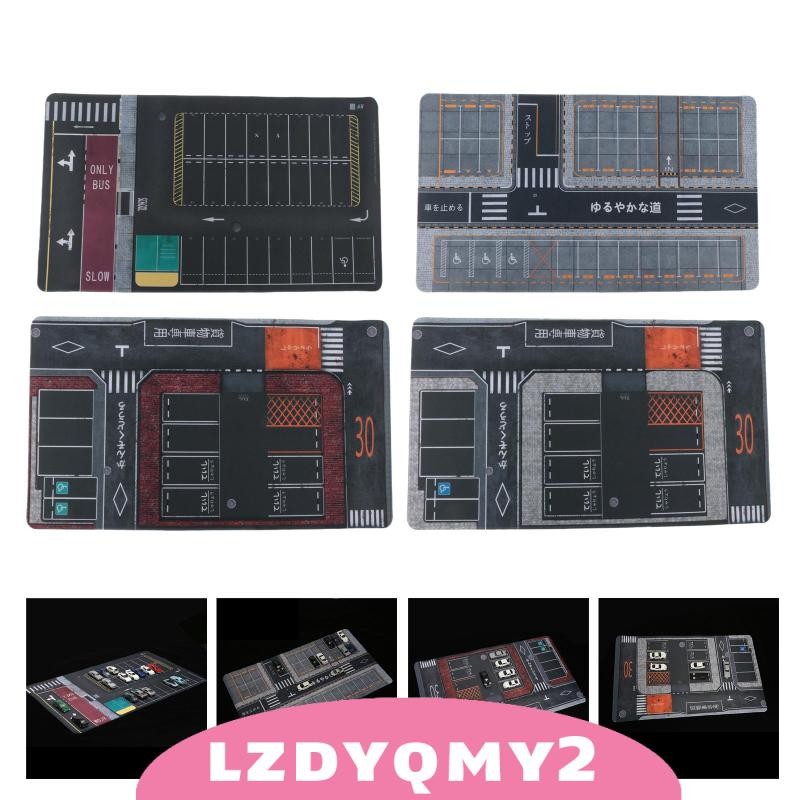 [Lzdyqmy2] 1/64 Scale Parking Lot Pad Mini Car Garage Scene Mat Non Slip เครื่องมือเพื่อการศึกษา Rol