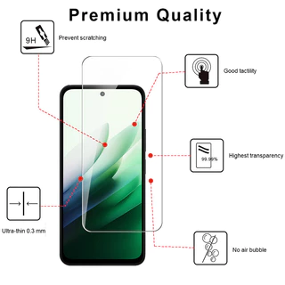 2in1 สําหรับ Redmi 15 Redmi15 5G 4G ป้องกันหน้าจอกระจกนิรภัยลายนิ้วมือปลดล็อคโปร่งใส HD Clear Coverage เลนส์กล้องป้องกันฟิล์ม