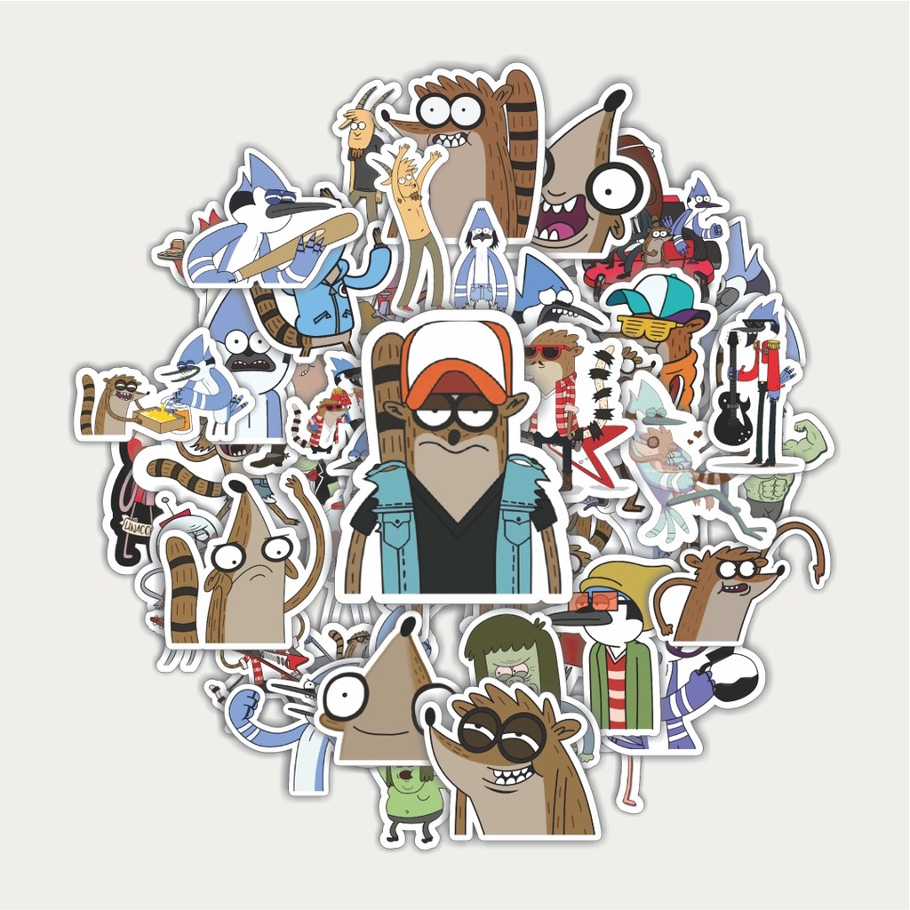 สติ๊กเกอร์แพ็คสติ๊กเกอร์การ์ตูน Series Regular Show 2 | สติ๊กเกอร์ TUMBLR | สติ๊กเกอร์แล็ปท็อปสําหรั