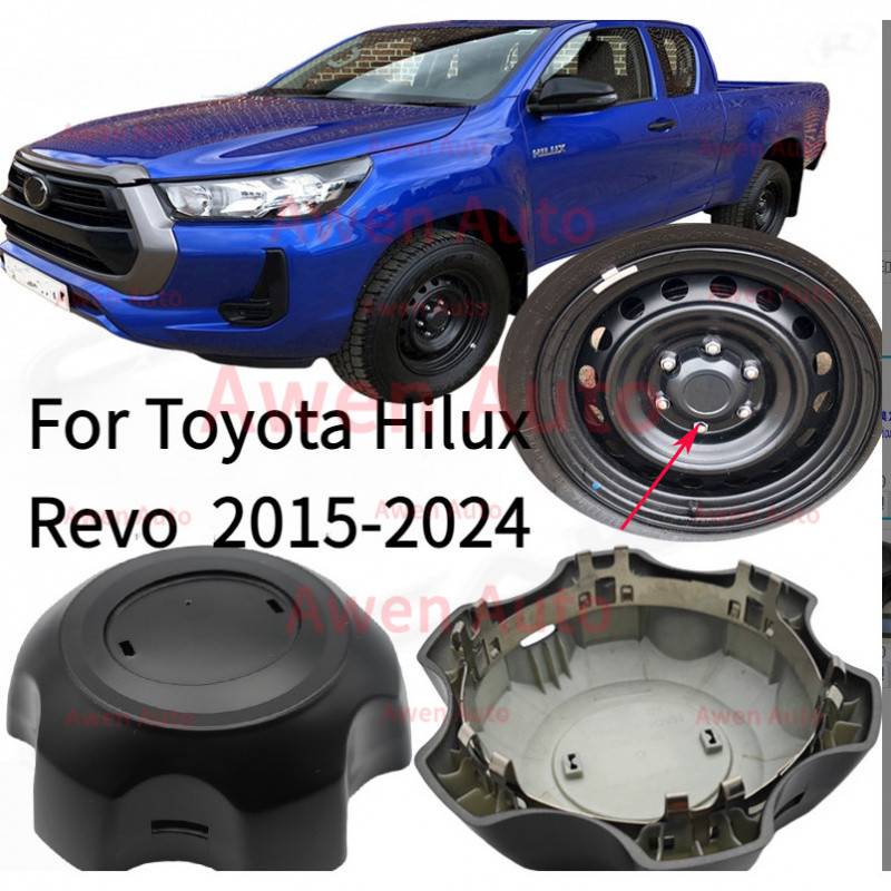 1/4 ชิ้นสําหรับ Toyota Hilux Revo 2015-2024 Hubcap ฝาครอบดุมล้อ