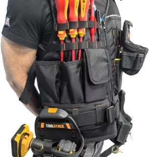 Toolstack TSK-62 เสื้อกั๊กช่างไฟฟ้าใช้สําหรับซ่อมบ้านช่างไฟฟ้าซ่อม Heavy Duty เครื่องมือเสื้อกั๊ก