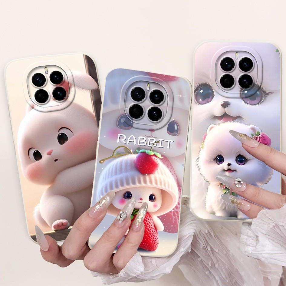 น่ารักการ์ตูนสําหรับ Honor Magic 7 Pro ปลอก PTP-N49 PTP-AN10 กรณี Magic7 นุ่มลูกอมซิลิโคนกันกระแทก T