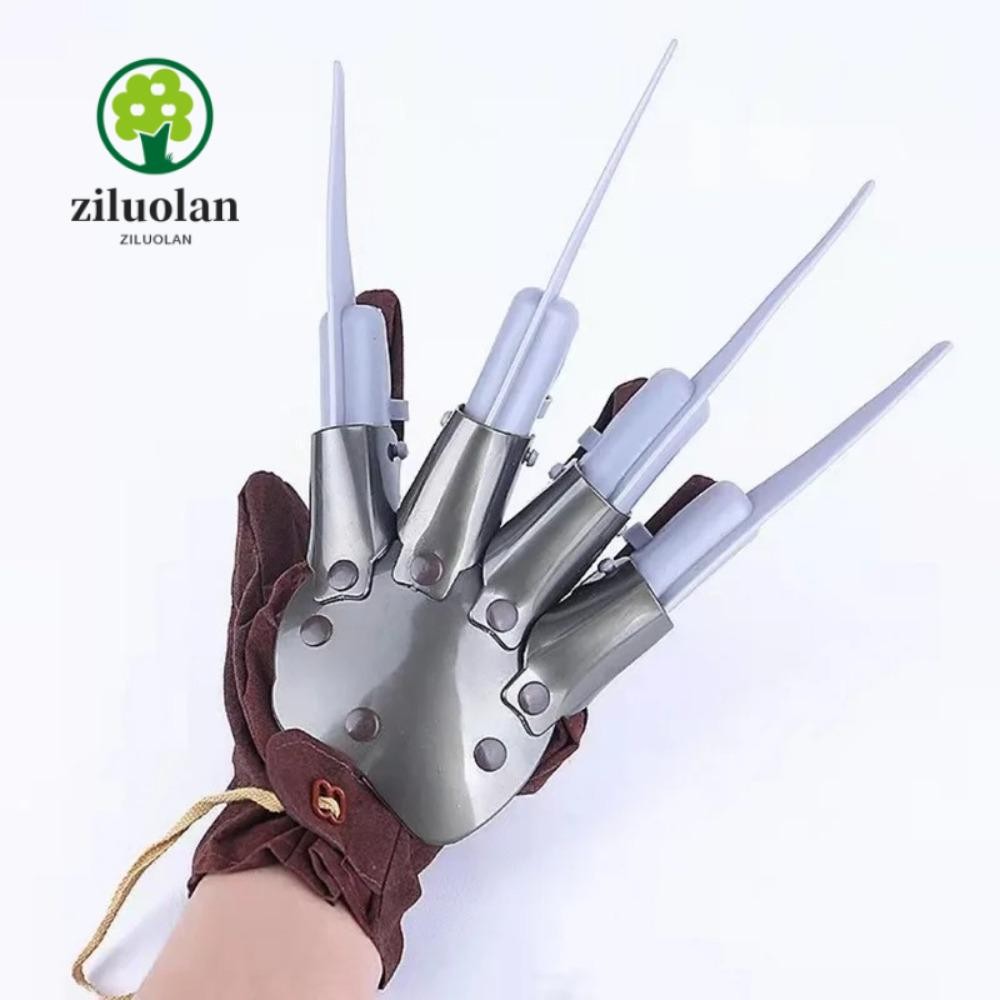 ZILUOLAN Wolverine Ghost Claw, คอสเพลย์ถุงมือฆ่าถุงมือตลก Freddy ถุงมือ, กรงเล็บ Freddy Krueger ถุงม