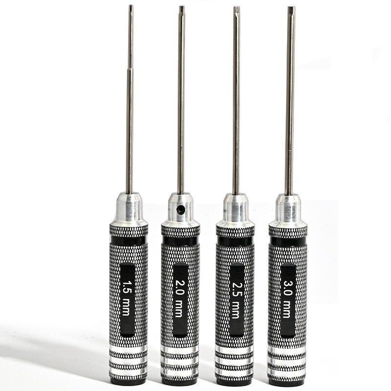 คุณภาพสูง ไทเทเนียม Nitride TiNi ประแจไขควง 1 ชิ้น ขนาด 1.5/2/2.5/3.0 มม. สําหรับเฮลิคอปเตอร์ RC