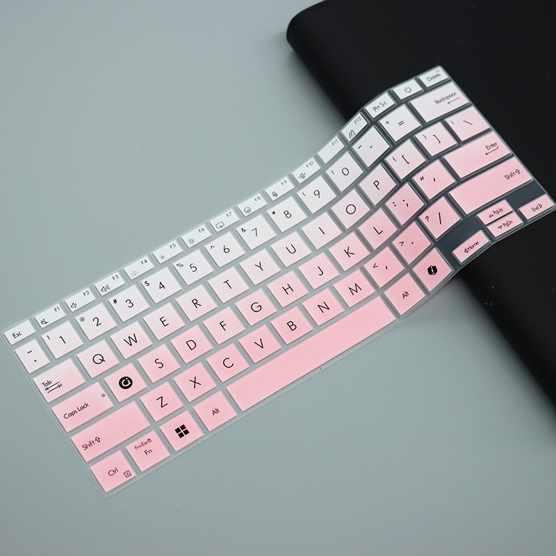 คีย์บอร์ดฟิล์มซิลิโคน 14 นิ้วแล็ปท็อปแป้นพิมพ์ Protector โน้ตบุ๊คผิวแป้นพิมพ์กันน้ําสําหรับ ASUS VIV