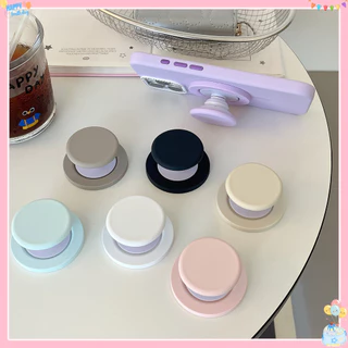 ที่วางโทรศัพท์แม่เหล็กทรงกลมสีเรียบง่ายที่วางเดสก์ท็อปแบบยืดหดได้แบบพับได้ Popsocket Magsafe