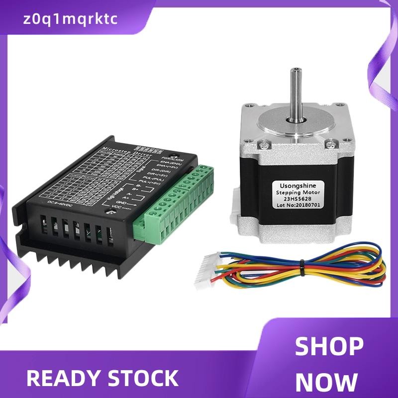 z0q1mqrktc Nema 23 23HS5628 Stepper Motor 57 มอเตอร์ 2.8A พร้อม TB6600 Stepper Motor Driver NEMA17 2