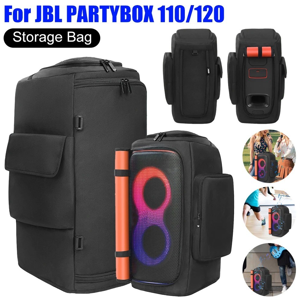 ลําโพงพกพาฝาครอบกันฝุ่นสําหรับ JBL Partybox 110/JBL Partybox Club 120 ลําโพงกันน้ํากระเป๋าเดินทางป้อ