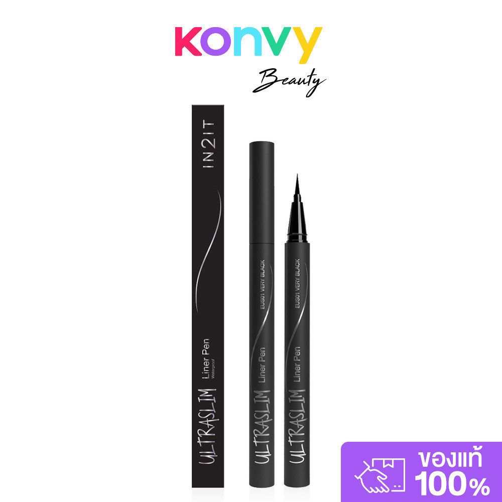 In2It Ultraslim Liner Pen 0.6g อินทูอิท อายไลเนอร์ชนิดปากกาหัวแปรงพู่กันไนลอน.
