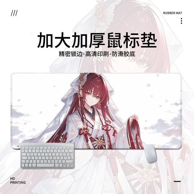 แผ่นรองเมาส์ Dragon Raja Uesugi Erii | การออกแบบศิลปะอะนิเมะ | แผ่นรองโต๊ะเกมมิ่งกันลื่น | เหมาะสําห