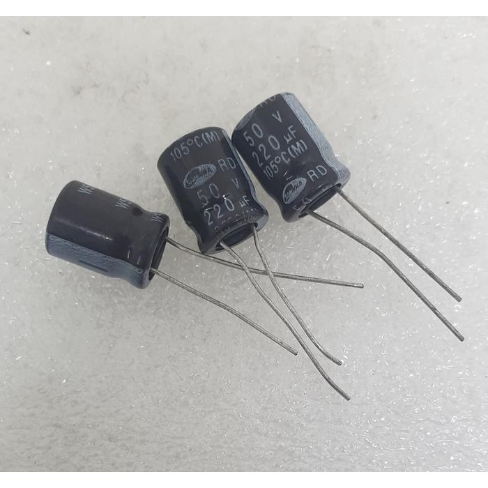 SPaRePaRt Elco Capacitor 220uf 50v Samwha Original