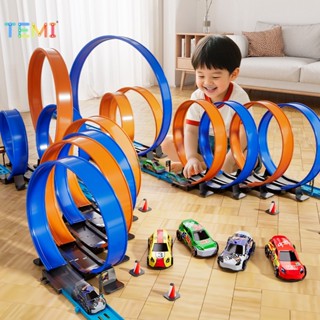 TEMI 360 องศา Track DIY เด็ก Race รถ Hot Wheels Track ชุดของ…