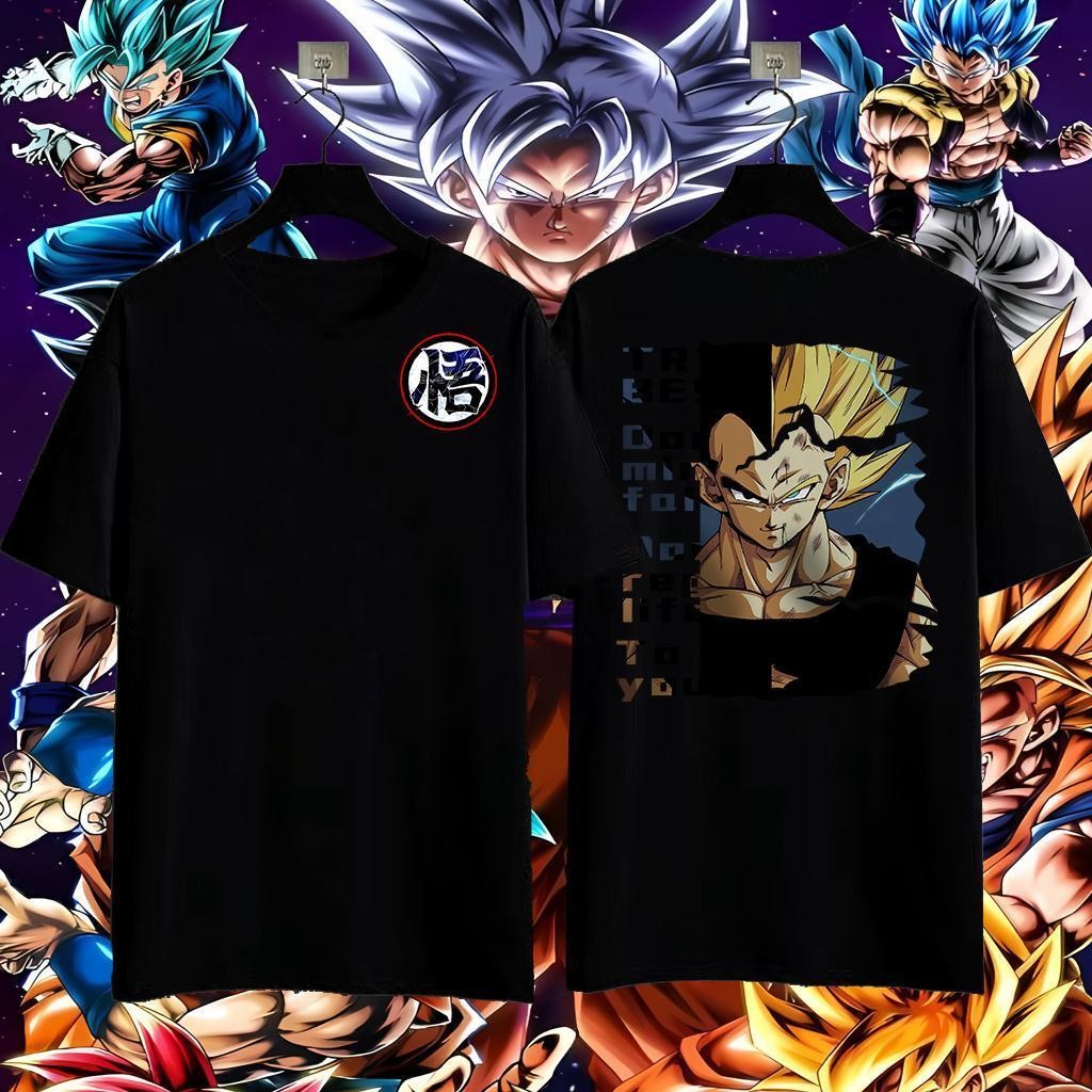 SOLO100% cotton Japanese classic anime Dragon Ball T-shirt fashion trend ins niche chic clothing men