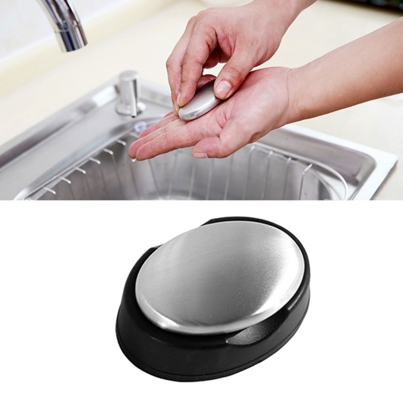 Jio สบู่มือโลหะขนาดใหญ่ Neutralizes Stuborn กลิ่นทําอาหารกลางแจ้ง BBQ Reusable Odor Remover - รูปที่ 4