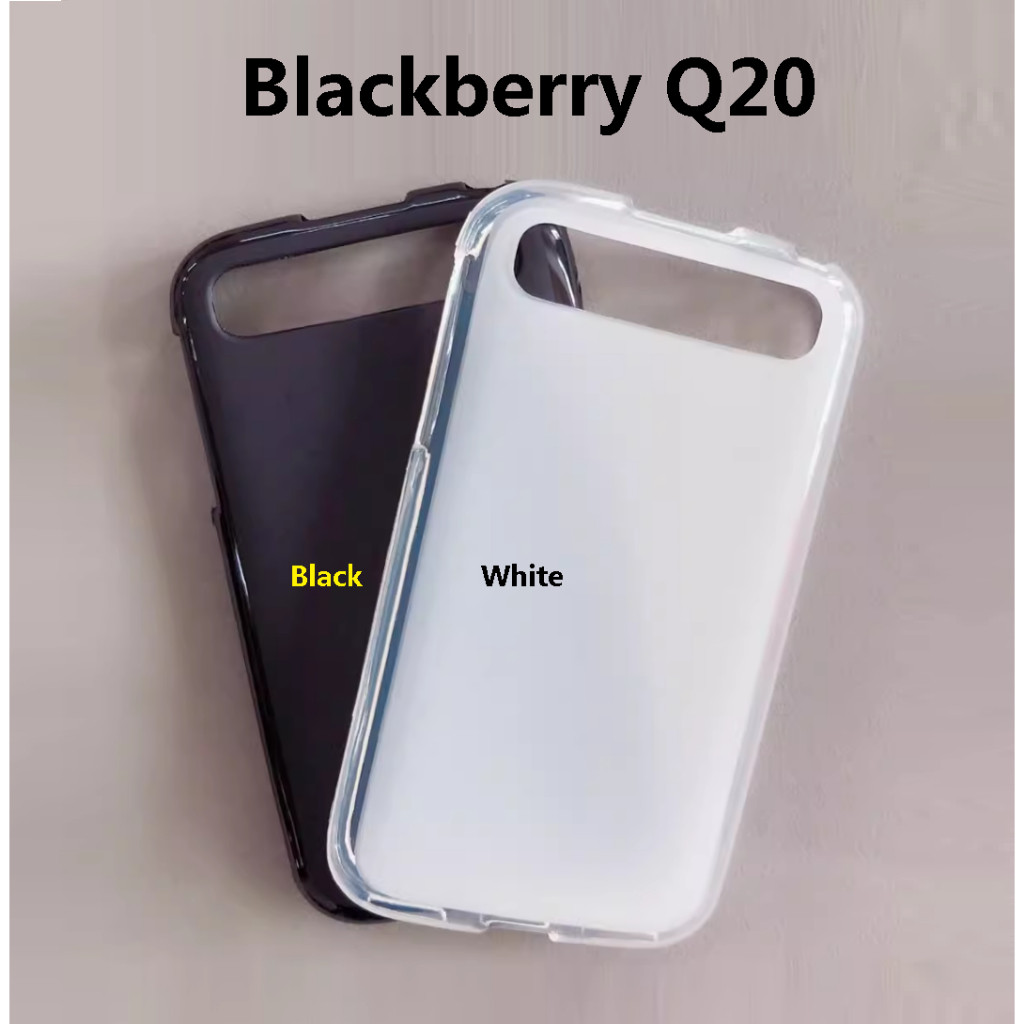 BM Blackberry Q20 กลับด้านหลัง Soft TPU เจลยางเคสซิลิโคนฝาครอบโทรศัพท์ Protector BlackBerry Q20
