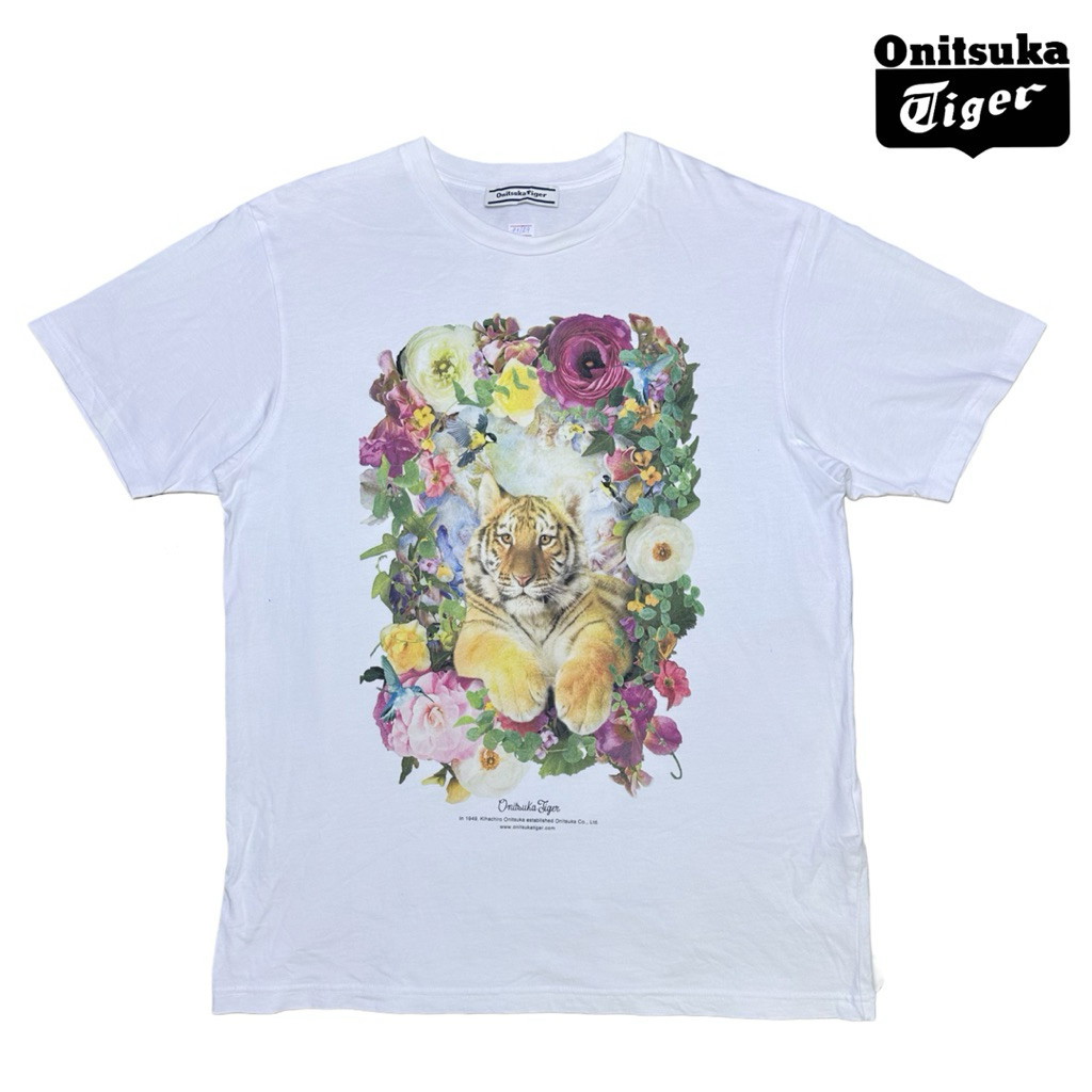 onisuka tiger t-shirt ใหม่มาก สภาพมือหนึ่ง