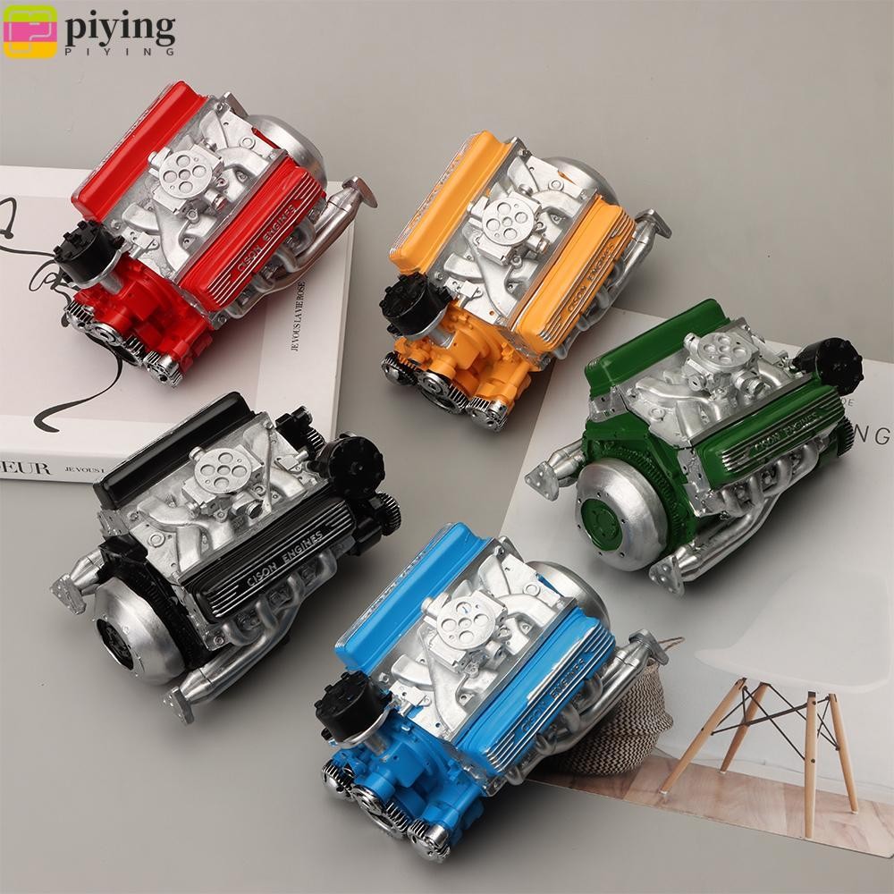 PIYING V8 โมเดลเครื่องยนต์รถยนต์, งานฝีมือเรซิน V8 Model Engine Kit, ความคิดสร้างสรรค์จําลอง DIY Eng