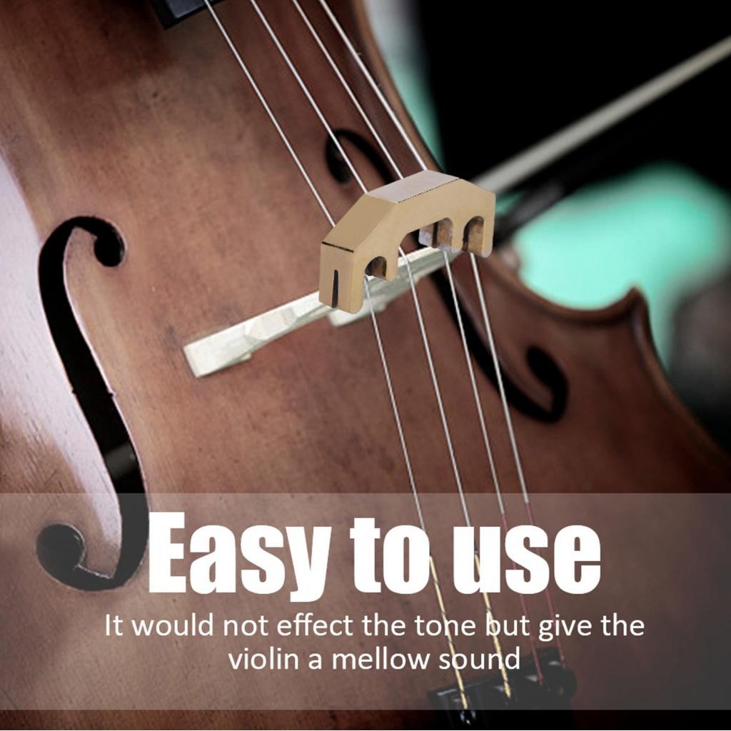 Musiclover-th Alloy Practice Violin Mute Musical Instrumentory สำหรับผู้เล่น