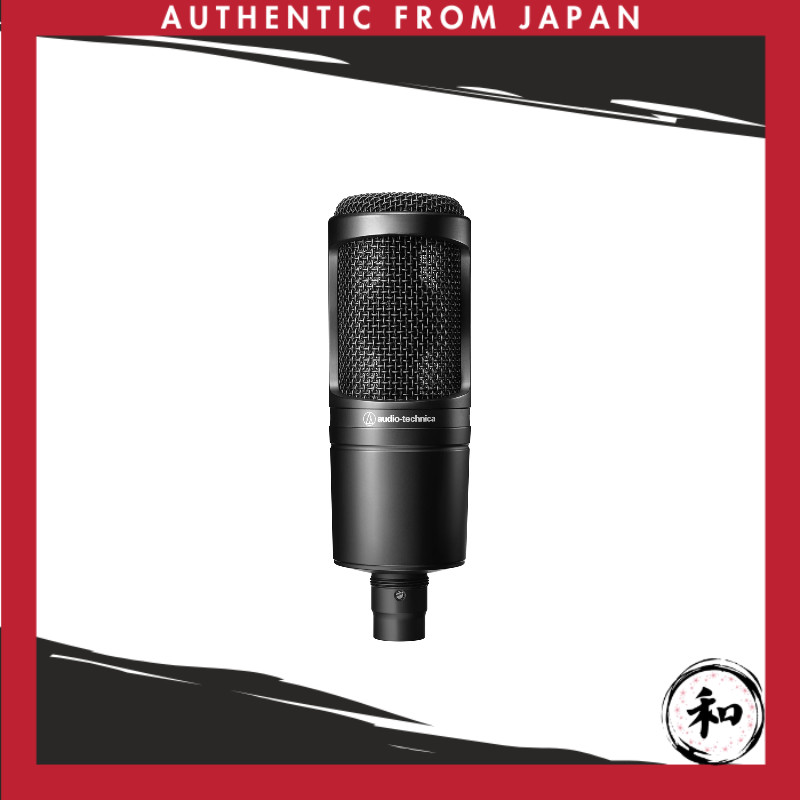 ไมโครโฟนคอนเดนเซอร์ Audio Technica AT2020 XLR สำหรับการถ่ายทอดสด วิดีโอ การบันทึกเสียงที่บ้าน พอดแคส