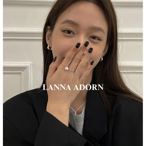 LANNA ADORN ต่างหูเกาหลีผิดปกติผู้หญิง 925