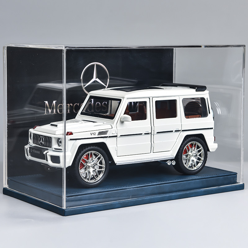 Benz Big G รถโมเดล 1: 24 Big G63 รถออฟโรดโลหะผสมของเล่นดึงกลับเสียงจําลองรถรุ่นของขวัญ UJ58