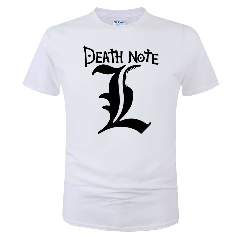 Dead Note T เสื้อยืดผู้ชาย ลายแฟชั่น สบายๆ ผลิตจากผ้าฝ้ายแขนสั้น เหมาะกับการสวมใส่ในฤดูร้อน