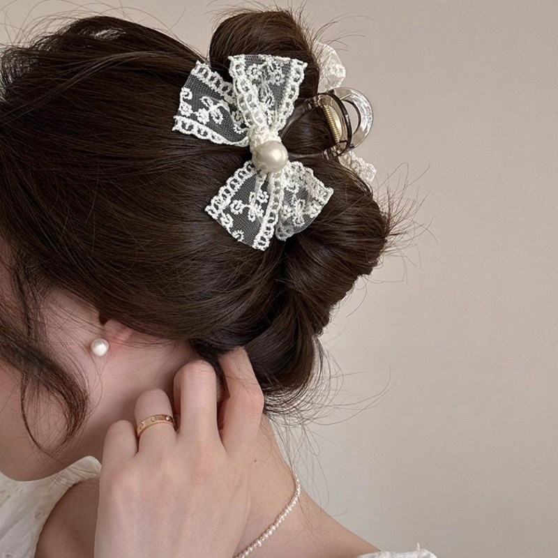 สาวหวานลูกไม้สวย Bowknot Hairpin คลิปผม Hairpin อุปกรณ์เสริม