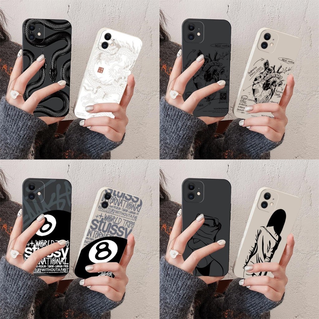Creative สนใจหัวใจการ์ตูนกันกระแทกเคสโทรศัพท์Vivo V17 V19 Y66 Y67 Y72 Y52 Y76 5G Y83 Y81 Y81i Y85 V5