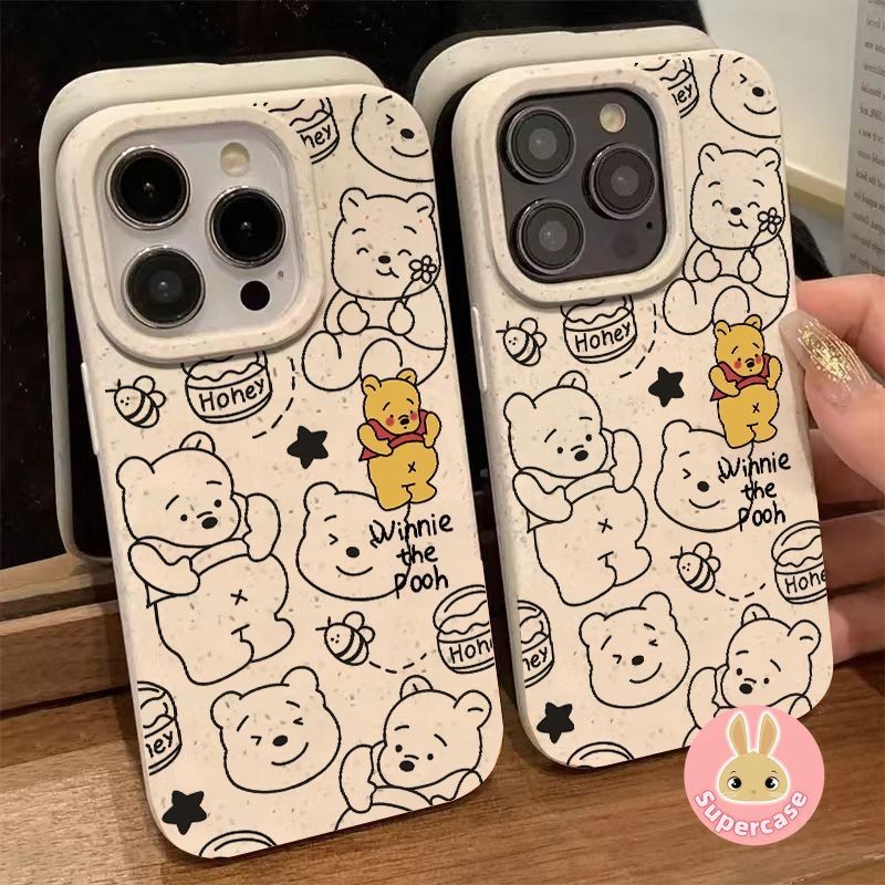Disney Winnie The Pooh เคสโทรศัพท์สําหรับ Honor X50 X9B X9 X9A 100 90 80 GT 70 60 Pro 9X Pro Magic 6 Pro 5 4 Lite Mate 60 50 40 30 Pro Y2K ปลอกคลุมทั้งหมดนุ่มน่ารักกลับ ฝาครอบ