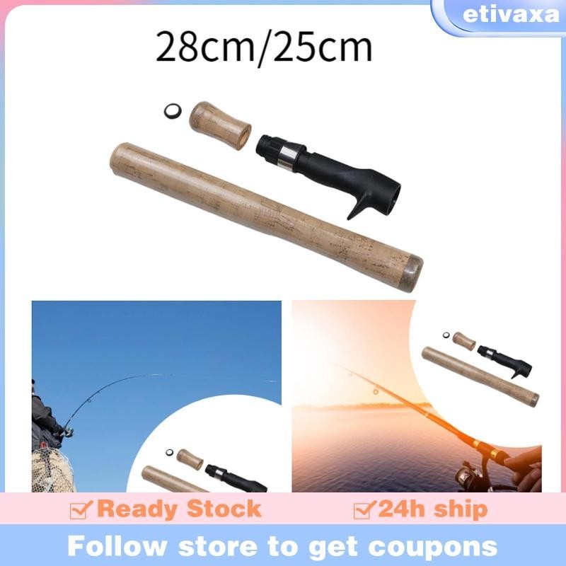 [Etivaxa] ด้ามจับคันเบ็ดด้ามจับไม้ก๊อก EVA ด้ามจับไม้ก๊อก ปลาคาร์พตกปลา DIY Rod Building
