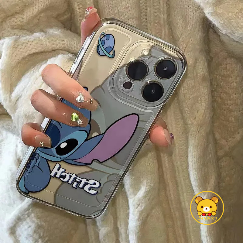 ใหม่Stitch Shyน่ารักเคสโทรศัพท์สําหรับVivo X100 X90 X80 X70 Pro Plus X90S IQOO Z8X Z7X Z7i Z6X Z6 Li