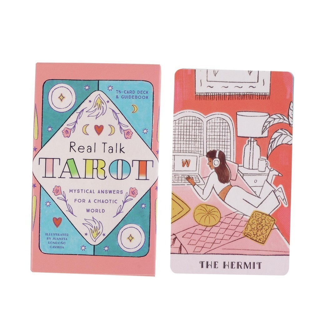 Real Talk Tarot Tableไพ่ทาโรต์ลึกลับปาร์ตี้พร้อมไพ่ทาโรต์อุปกรณ์ปาร์ตี้แบบพกพาสําหรับผู้ที่ชื่นชอบไพ่ทาโรต์เริ่มต้นaiath