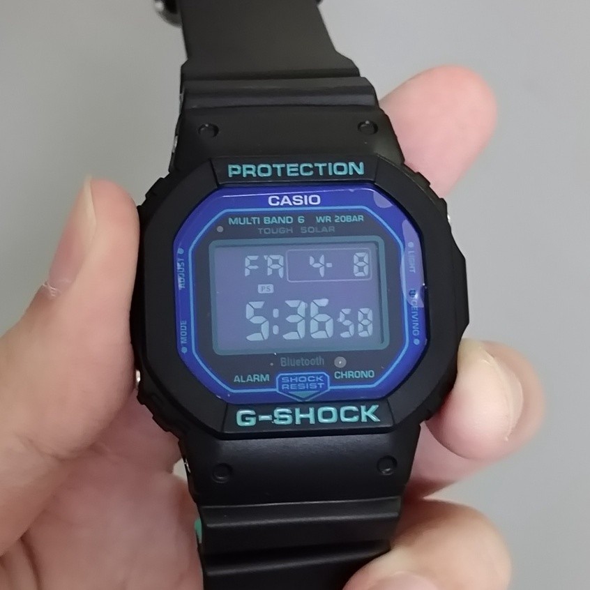 Casi@o G-Shock DW-5600 Joker Petak นาฬิกาสปอร์ตสีดําสีเขียวผู้ชายกีฬานาฬิกาดิจิตอลกันน้ําว่ายน้ํานาฬ