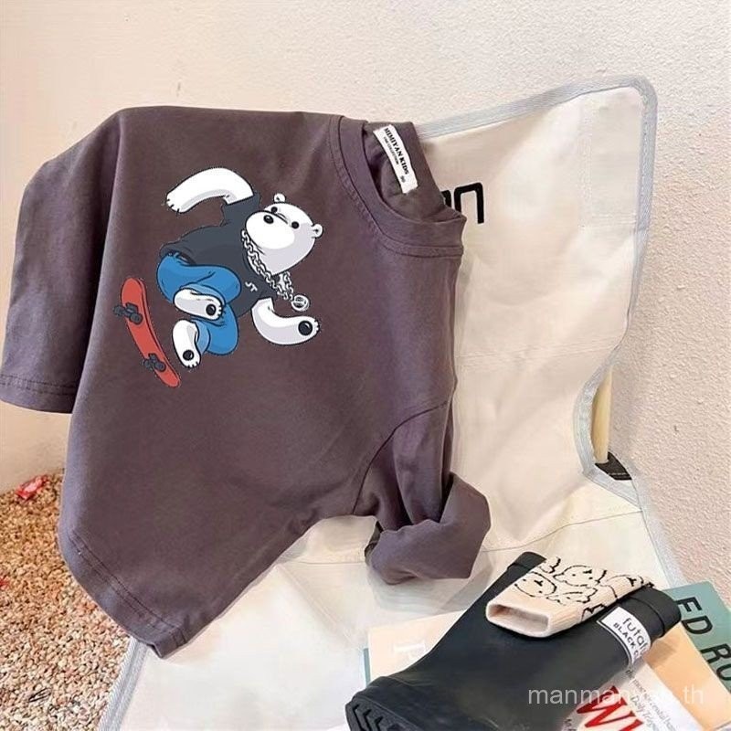 เสื้อผ้าเด็ก100% แขนยาวเสื้อตัวในแบบใหม่ฤดูใบไม้ผลิและฤดูใบไม้ร่วงเสื้อทีเชิ้ตเกาหลีเด็กชายและเด็กหญิงสำหรับเด็กเล็กและเด็กหญิงผ้าฝ้ายแท้ ราคา ถูกที่สุด ดีลบีเคเค แกลเลอรีภาพที่ 9